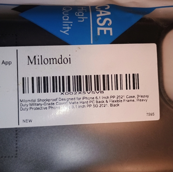 Black Phone Case Shockproof Designed For iPhone  Heavy Duty Military Case.6.1" - Picture 1 of 3